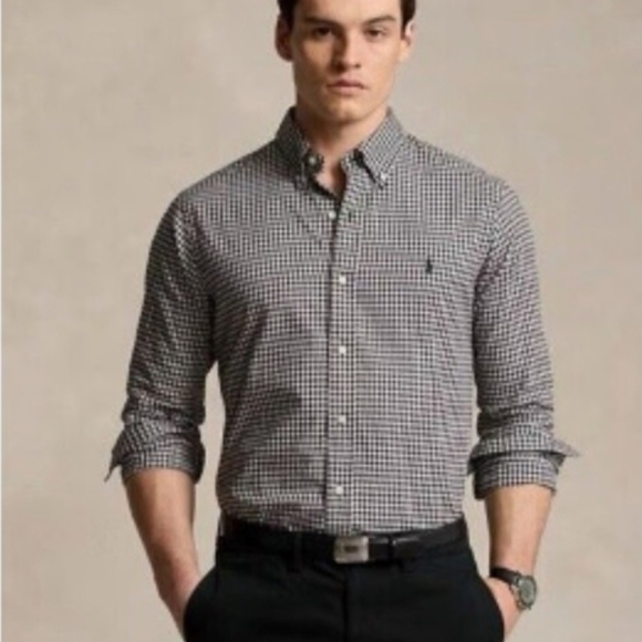 Ralph Lauren Other - Ralph Lauren Classic Fit Black and White Gingham Long Sleeve Shirt